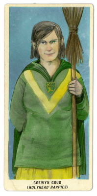 Emily Gravett illustration for Quidditch through the Ages
